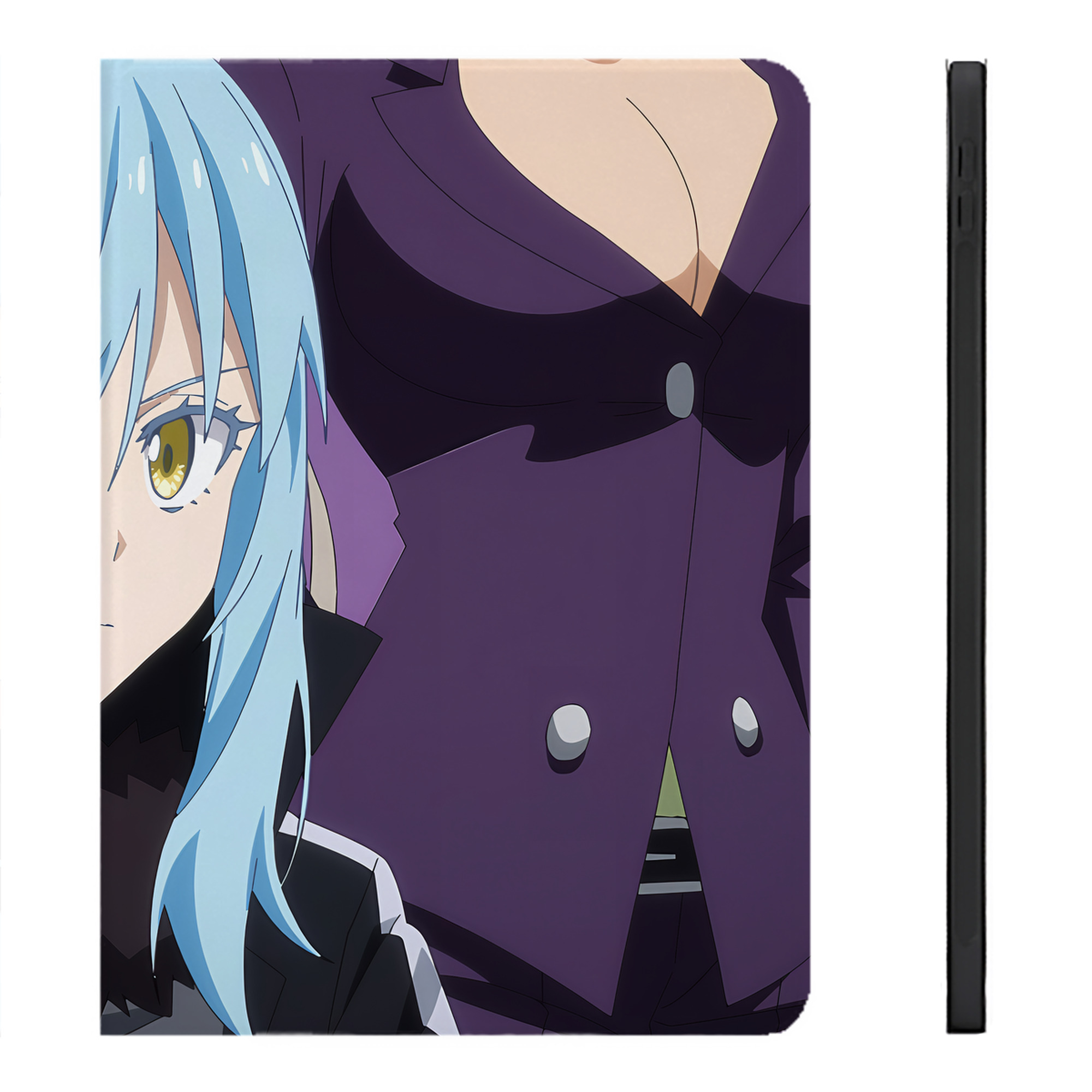 （画像用） 転スラ Regarding Reincarnated to Slime IPadケース ペンホルダー付き ブックスタイルデザイン